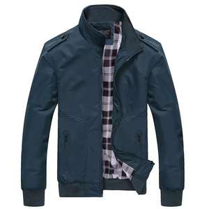 Chaqueta de algodón con cuello levantado para hombre, chaqueta informal de negocios a la moda, con cremallera, novedad de 2023 - Product Image 4