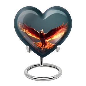 Design moderne Vente chaude Prix bas Laiton Coeur Souvenir Urnes Crémation Urnes Avec Gravure À La Main Funéraire Fabriqué En Inde 2024 - Product Image 6