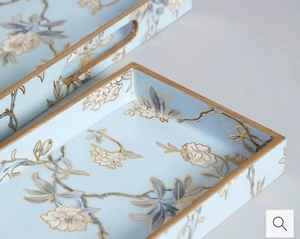 Bandejas DE SERVICIO DE MDF de madera de calidad, plato de madera rectangular, bandeja de comida de madera Vintage con asa - Product Image 3