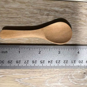 Juego de Cucharas Redondas Pequeñas de Cuerno de Búfalo, Cubiertos Naturales Hechos a Mano para Servir, Medir Té, Miel, Helado, Comida, Fiestas - Product Image 1