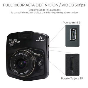 Cámara de Seguridad para Auto Full HD con Sensor de Movimiento, Ángulo de Visión de 170 Grados, Funciones WDR, Grabación en Bucle, Sensor G para Abarth y Audi - Product Image 4