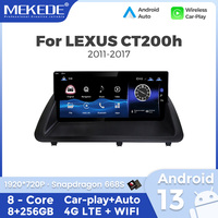 Mekede Qualcomm Snapdragon 668s Car Auto Radio Head Unit 8 Core Wireless Car-play para LEXUS CT200h 2011-2017 10,25