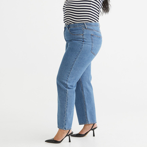 Baggy Low Jeans Mujer Street Style Color sólido Pantalón Último estilo Mujer Jeans Pant - Product Image 6