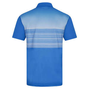 Polo transpirable de secado rápido para hombre, logotipo personalizado, estampado por sublimación, patrón sólido con técnicas bordadas - Product Image 4