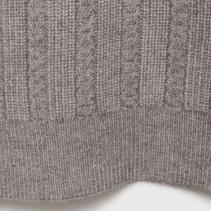 Pull en cachemire pour homme sur mesure OEM - Couleur unie, col rond, tricoté, avec logo sur le devant, séchage rapide et respirant, vêtement d'hiver - Product Image 6