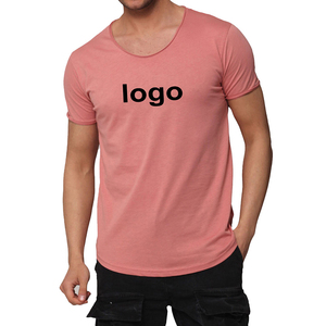 T-shirt de sport pour homme en coton 100% avec effet délavé, coupe ajustée, personnalisable avec logo imprimé, vente en gros, nouveau design - Product Image 2