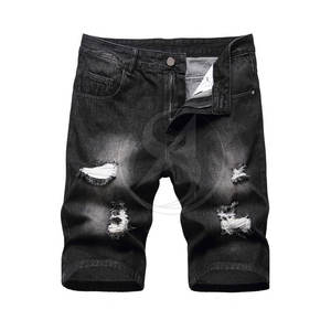 Pantalones Cortos de Mezclilla Casuales de Último Diseño, 100% Algodón, con Logotipo Personalizado, Secado Rápido y Cintura Elástica para Hombre - Product Image 1