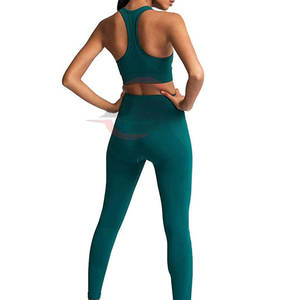 Conjunto de yoga para mujer superventas patrón sólido de alta calidad para adultos precio al por mayor - Product Image 5