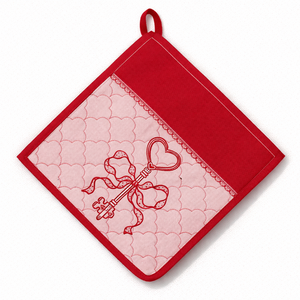 Heat-Resistant Cotton Linen <b>Pot</b> <b>Holder</b> Soft Quick Dry Printed Lace Design <b>Pot</b> <b>Holder</b> Set for Cooking and Baking - Product Image 5