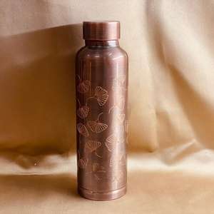 Botella de cerveza y agua de cobre para accesorios de Bar 28 OZ | Yoga Ayurveda Beneficios para la salud Botella de agua de cobre de La India - Product Image 3