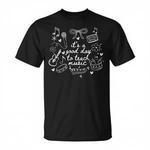 Camiseta Coquette con Lazo para Músicos y Profesores de Música para el Día de la Educación Musical, Ideal para la Enseñanza, Producto Promocional - Product Image 2
