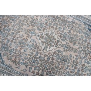 Tapis vintage 6,7x9,5 pieds, tapis turc, tapis géométrique beige en laine - Product Image 2