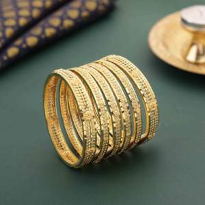 ขายส่งกำไลชุบทอง14K 18K 24K กำไลแฟชั่นกำไลข้อมือแบบดั้งเดิมเครื่องประดับทองเหลืองบรรจุทอง - Product Image 2