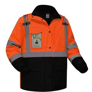 Veste de sécurité haute visibilité avec logo personnalisé Classe personnalisée imperméable pour vêtements de travail pour hommes - Product Image 6