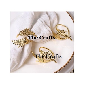 Set Of Four Hexagon Shape <b>Tissue</b> Rings In Aluminium Gold Color Napkin Rings For <b>Wedding</b> Party And Event Use - Product Image 6