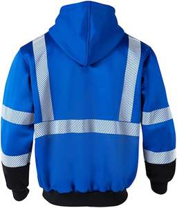 Sudadera con Capucha de Seguridad de Alta Calidad, Reflectante y de Alta Visibilidad para Hombre, con Cremallera - Product Image 2
