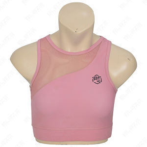 Conçu pour le confort, soutien-gorge de sport personnalisé en spandex/nylon, soutien-gorge de sport à panneau en maille, leggings de yoga à taille élastique - Product Image 4