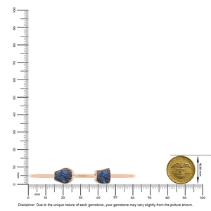 Bracelets en or rose 18 carats plaqué or de qualité supérieure, pierres naturelles taillées, torsadés, finition haut de gamme, faits à la main, tendance, bijoux unisexes, cadeau de guérison - Product Image 3