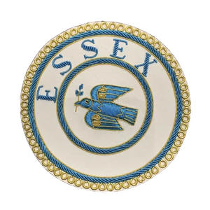 Uniforme de cérémonie Porter West Lancashire Insigne maçonnique Bullion Wire Sew-On Broded Beads Épingle de sûreté - Product Image 4