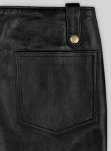 Pantalones de cuero de longitud regular de alta calidad 100%/pantalones de cuero hechos de tela de secado rápido de calidad superior - Product Image 6