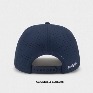 หมวกกอล์ฟแบบ 5 แผง ปรับแต่งได้ ระบายอากาศด้วยเลเซอร์ กันน้ำ พร้อมแผ่น PVC ปักลาย ปรับแต่งได้ ปีกโค้งแข็งแรง ป้องกันน้ำเข้า - Product Image 2