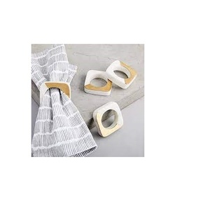 ห่วงใส่ผ้าเช็ดปากหินอ่อนดีไซน์พิเศษรูปทรงสี่เหลี่ยม - Product Image 1