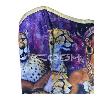 Top Corset con Estampado Sublimado Queen of the Wild |   Corsé estilo bustier Purple Goddess & Cheetah Renaissance - Product Image 4