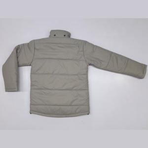 Chaqueta acolchada de esquí impermeable de lona con logotipo personalizado prendas de vestir exteriores moda transpirable High Street capucha desmontable bolsillos con cremallera hombres - Product Image 2