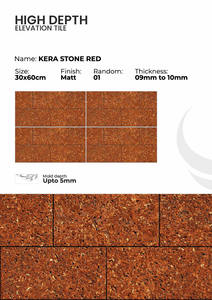 Carreaux de porcelaine pour l'extérieur, finition élévation, 300x600 mm - Product Image 4