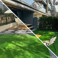 Chinas meistverkaufter 20-60mm natürlicher, langer Kunstrasen-Teppich auf Rolle für den Garten aus umweltfreundlichem PE-PP-Material