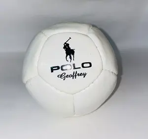 Geoffrey-pelota Polo para interior de Arena, color blanco y naranja, juego de equitación