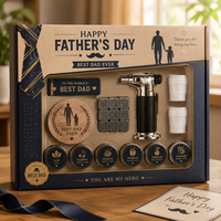 Kit de fumage pour whisky personnalisé WS, avec torche, copeaux de bois et pierres à whisky, coffret cadeau, fournisseur en gros OEM, modèle WS-FW002