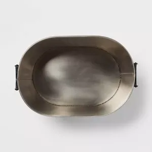 อ่างเครื่องดื่มสแตนเลสสีดำขนาดใหญ่พร้อมที่จับสำหรับเบียร์ไวน์แชมเปญงานเลี้ยงบาร์งานอีเวนต์และการจัดเลี้ยง - Product Image 2