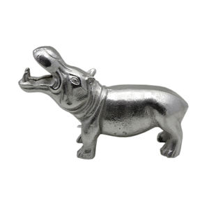 Meilleures ventes Sculptures d'animaux en aluminium Figurines abstraites Nickel fini pour la maison Salon Sculpture décorative de table - Product Image 2