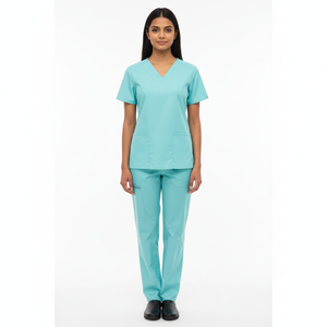 Tenues médicales en coton et polyester tricotées sur mesure, uniformes d'infirmière, ensembles de blouses médicales pour hôpital - Product Image 1