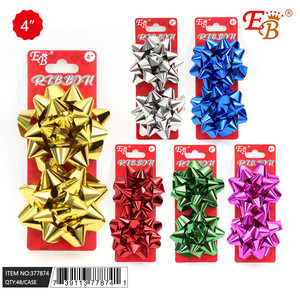 4 \ "2-PC Perk Ruban de couleurs assorties 48PCS/CS pour l'emballage de cadeaux - Product Image 1