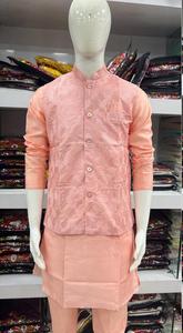 Conjunto de pijama Kurta de estilo rayón Ethani de alta calidad, chaqueta bordada de melocotón con estilo cómodo, ropa India pakistaní - Product Image 4