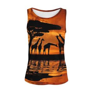 Camiseta sin Mangas de Algodón Satinado Transpirable de Verano de Alta Calidad con Color Personalizado para Mujer - Product Image 1