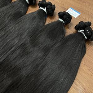 MEILLEUR VENDEUR 2024!!! Prix de gros Super double trame soyeux et raides de cheveux humains vierges vietnamiens sans enchevêtrement ni perte - Product Image 2