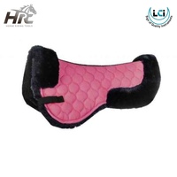 Nouvelle tapisserie de selle demi-tapisserie haut de gamme en fourrure pour l'équitation avec matelassage durable, tapisseries de selle demi-tapisserie en laine d'agneau pour l'équitation par Life Care