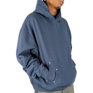 Custom hoodies embroidered front logo fleece hoodies wholesale blank cotton hoodies bulk manufacturer 2026 - Product Image 4