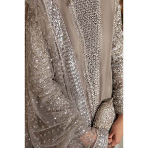 HUSSAIN REHAR Salwar Kameez de Seda Hecho a Mano TC-782 'Luna en la Copa Dorada'-LUCENT - Product Image 5