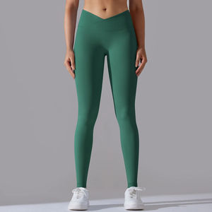 Pantalones de Yoga de entrenamiento deportivos de cintura alta personalizados, mallas para mujer, ropa deportiva suave para gimnasio, ropa de calle transpirable de secado rápido, venta al por mayor - Product Image 3