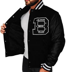 Vestes universitaires en laine et viscose confortables pour hommes en gros pour l'hiver 2024, broderie personnalisée, écologiques, coupe-vent, personnalisation de la marque - Product Image 6