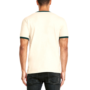 Premium Bamboo Cotton Blend <b>T</b> <b>Shirt</b> Custom Printing Eco Friendly Clothing <b>Ringer</b> <b>T</b> <b>Shirts</b> - Product Image 5