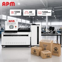 Machine d'impression numérique industrielle pour cartons en une seule passe, encre CMYK blanche, imprimante haute vitesse pour boîtes en carton ondulé