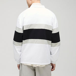 OEM/ODM 100% algodón Polo de los hombres logotipo personalizado impreso de manga larga de gran tamaño de verano ropa casual streetwear hombre Polo camisa - Product Image 5