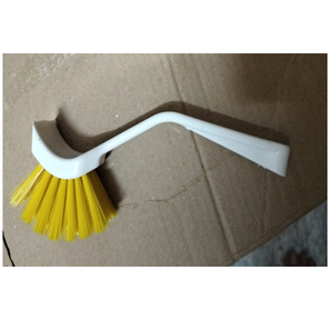 Accesorio de limpieza de cocina multiusos con agarre cómodo y cerdas fuertes para cepillo de fregadero, cepillo para platos, blanco lechoso - Product Image 4