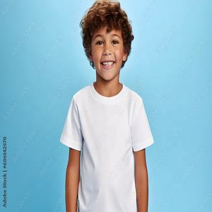 Camisetas para Niños, 100% Algodón, Manga Corta, Cuello Alto, Estilo Hip Hop, Marca Ad Kids, Tejido de Punto, Transpirable, Ecológico, Corte Regular - Product Image 5
