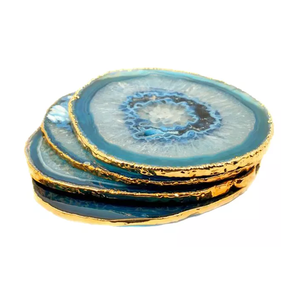 Alfombrillas cuadradas de terrazo para tazas de té artesanales más vendidas, almohadillas de diseñador de Mesa para el hogar, cubiertos, posavasos de resina para resina de vidrio - Product Image 6